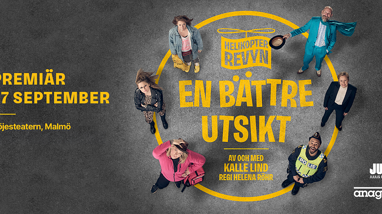 Kalle Lind gör revy – i september landar Helikopterrevyn i Malmö