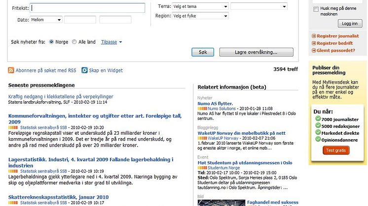 Ny PR-tjeneste effektiviserer formidling av presseinformasjon i Norge - MyNewsdesk åpner kontor i Oslo.