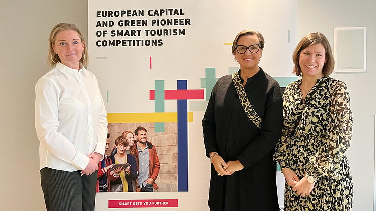Anette Lindstrup, Helena Wennerström och Evelina Castro representerade Helsingborgs stad i Bryssel.