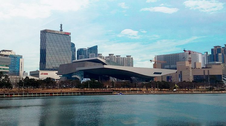 TRAINOR`S OFFICE IN BUSAN IS LOCATED IN THE KNN TOWER.  Photo: Wikimedia Commons
