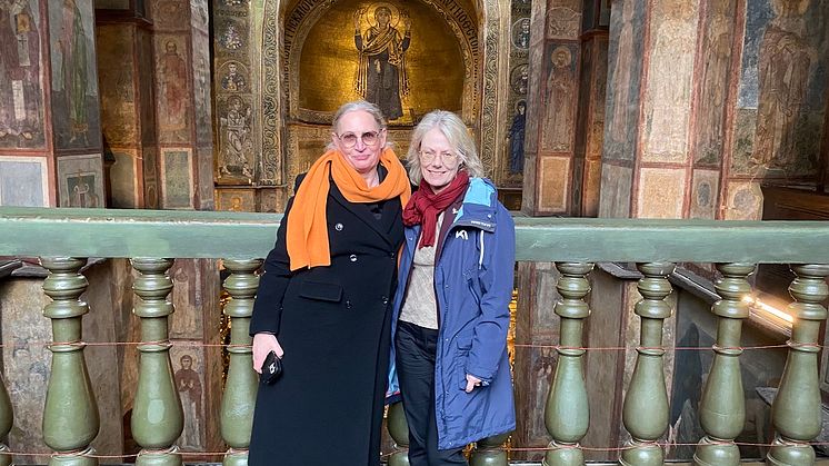 Johanna Fries Markiewicz, enhetschef på Riksarkivet och Helene Rånlund, överintendent på Statens försvarshistoriska museer (SFHM)