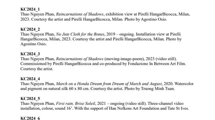 Credits – Exhibition Program 2024