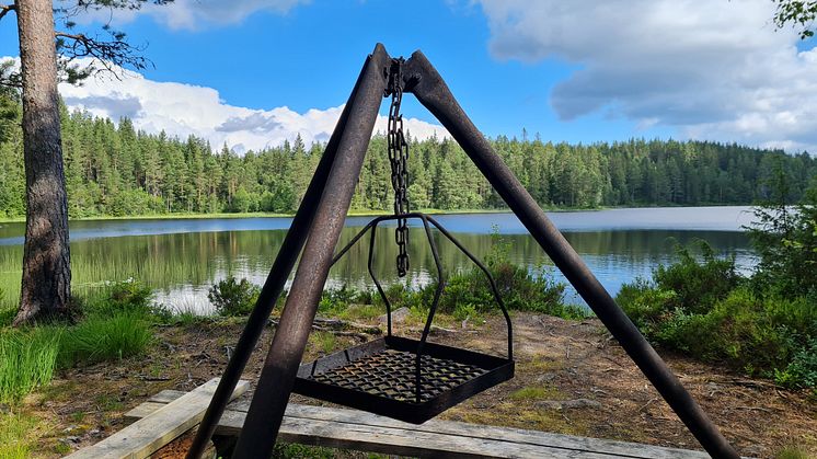 Lägerplats i Glaskogen Foto Visit Arvika