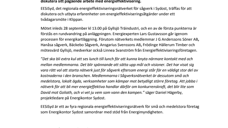 Sågverk går samman för att bli energieffektiva