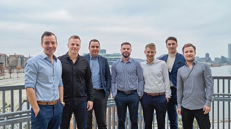 KompetenceKanalens partnerkreds sammen med Nicholas Gotfredsen (i midten) fra Webman ApS
