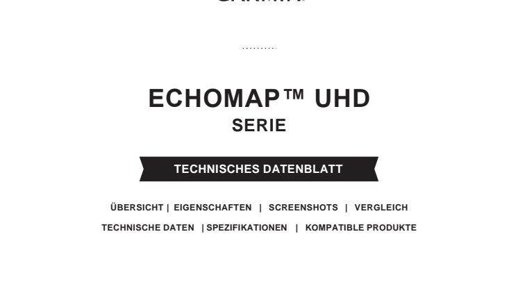 Datenblatt Garmin ECHOMAP UHD