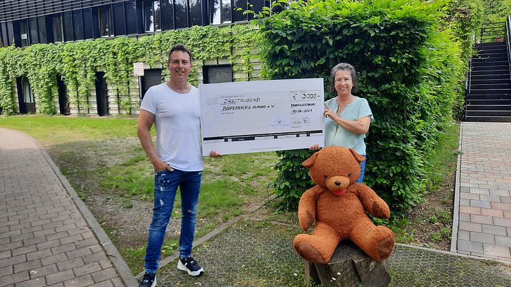 Carsten Frank von der 3R Projektentwicklung Leipzig GmbH  und Kerstin Stadler von Bärenherz