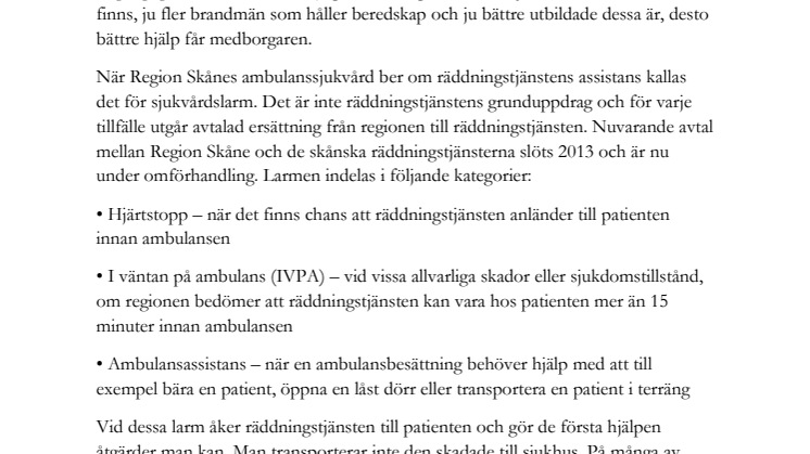 Motion: Syrgas till räddningstjänsten
