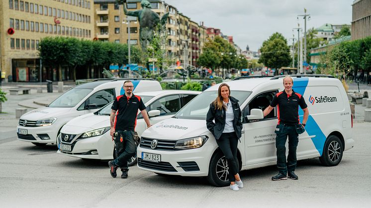 Ny bilpolicy - SafeTeam köper endast el- och gasbilar