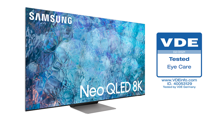 Samsungs Neo QLED 2021 tar emot branschens första 'Eye Care'-certifiering 