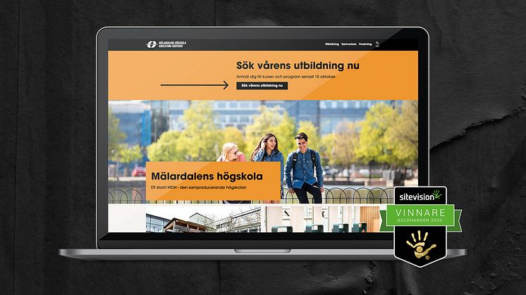 HiQ vinner Guldhanden för bästa offentliga webbplats 2020