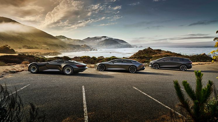 Audi skysphere concept (2021), Audi grandsphere concept (2021), Audi urbansphere concept (2022)