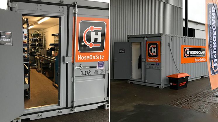 Hydroscands tillfälliga butik i Vetlanda.