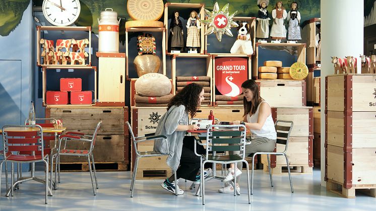 Schweiz Lounge im So Schweiz "House of Switzerland" Stuttgart © Schweiz Tourismus, Fotograf Michael Dambeck