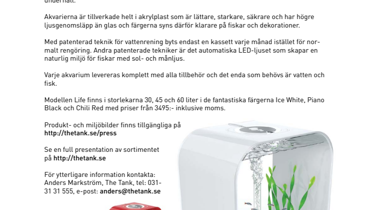 Innovation och design i fokus för Sveriges mest moderna akvarium.