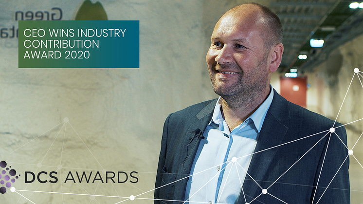 CEO of Green Mountain, Tor Kristian Gyland, is proud to be awarded the prize.