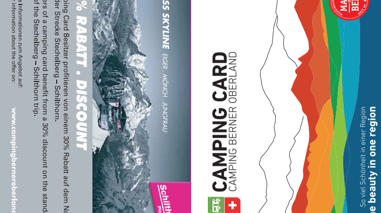 Camping Gästekarte Berner Oberland