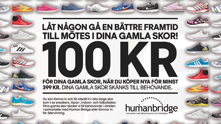 Stadium vill ha dina gamla skor 