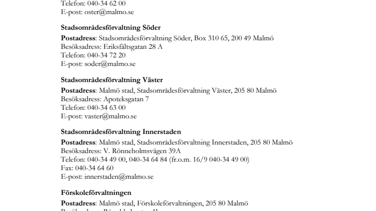 Ny organisation i Malmö stad från 1 juli
