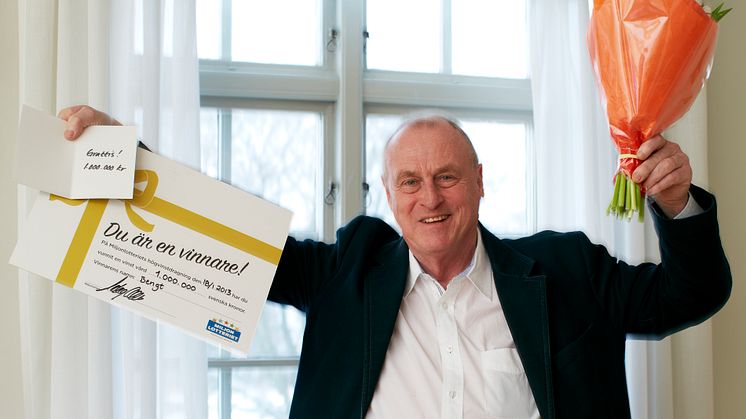 Bengt från Norrköping vann 1 miljon på lott från Miljonlotteriet!