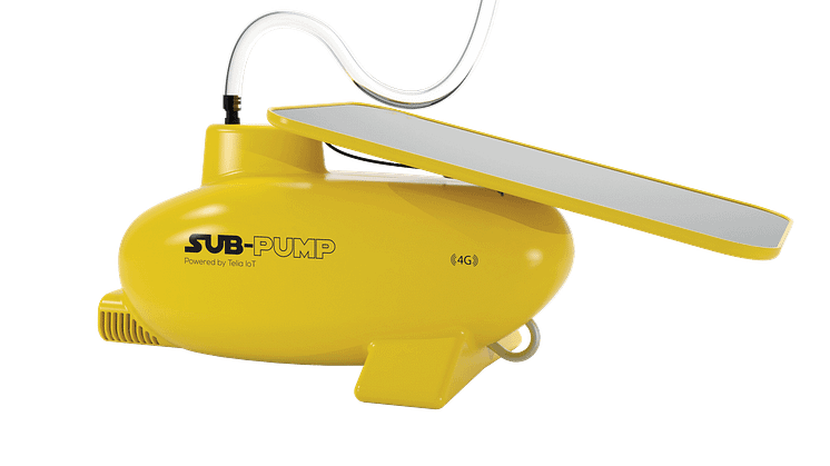 SUB-pump er en solcelledrevet lensepumpe til småbåter som kan overvåkes fra en app på mobilen.