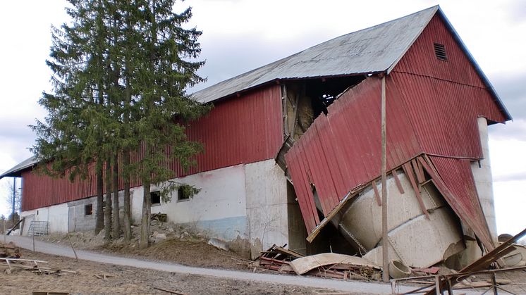 Frostskade på silo