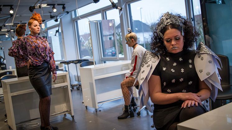 Nogle af de mange frisurer