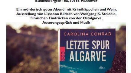 EINLADUNG zur Buchpräsentation „Letzte Spur Algarve“