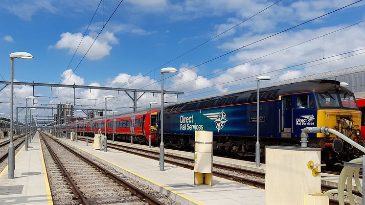 First three 4-car units are loco-hauled from Hornsey depot, north London