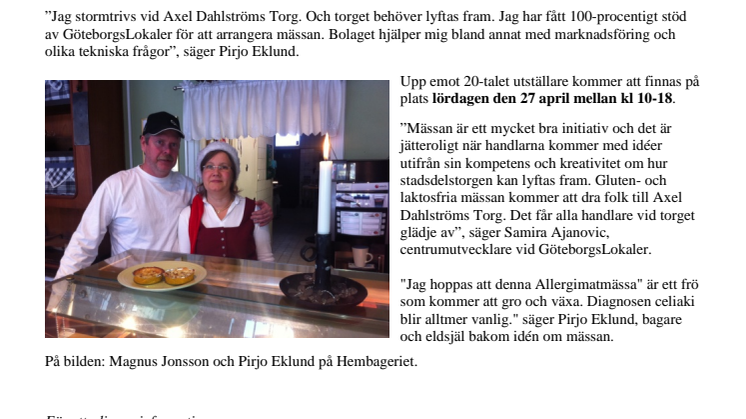 Glutenfri mässa ger Axel profil