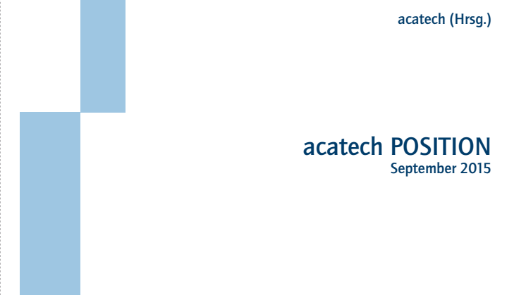 acatech POSITION Neue autoMobilität