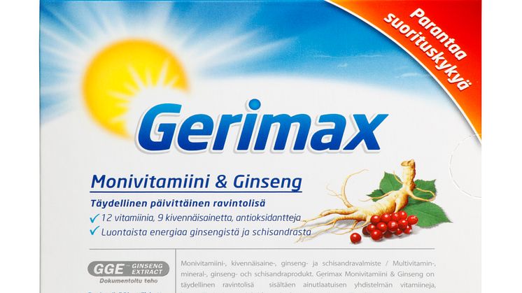 Gerimax Monivitamiini ja Ginseng