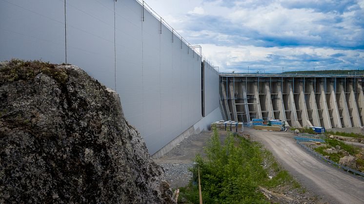 Nästan färdig klimatvägg