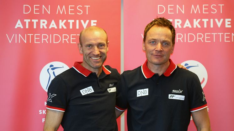 Idrettssjefene Odd-Bjørn Hjelmeset og Per Arne Botnan