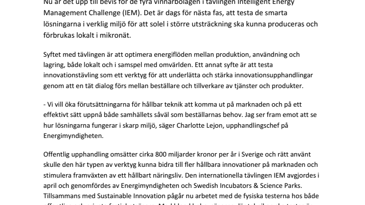 Ny teknik för lagring av solel testas hos svenska kommuner och företag