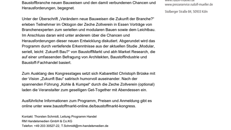 BaustoffMarkt Kongress 2019