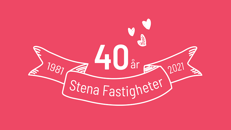 40 år - vit mot rosa