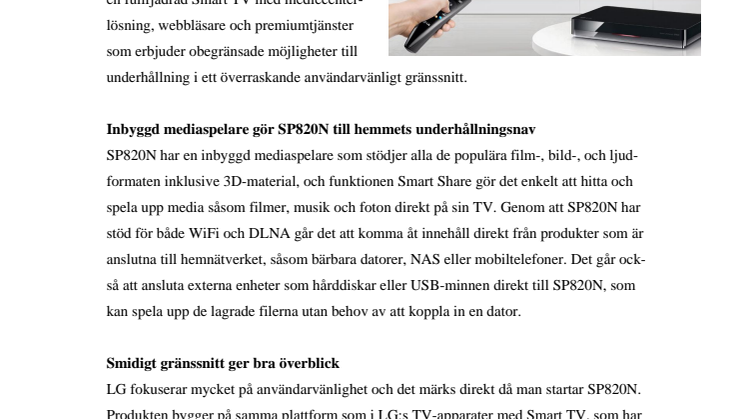 LG LANSERAR MAGISK BOX SOM GÖR DIN GAMLA TV SMART
