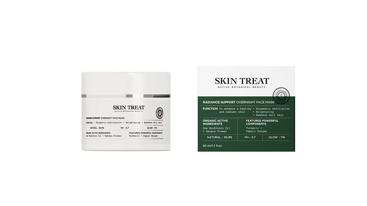 SKIN TREAT utökar sin ansiktsserie med tre nya produkter för en hälsosam lyster