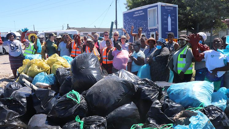 Cleaning with purpose at the Kuils River Catchment Area in Cape Town, South Africa.