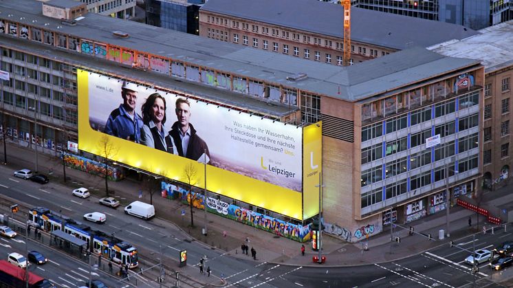 Werbekampagne - Blow Up an der Alten Hauptpost