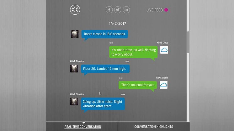 Elevators can now speak their minds. What could they be saying?