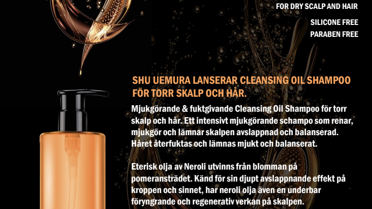 Shu Uemura Cleansing Oil Schampoo for dry scalp & hair