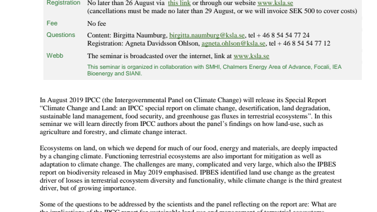 Seminar 2 September: Programme