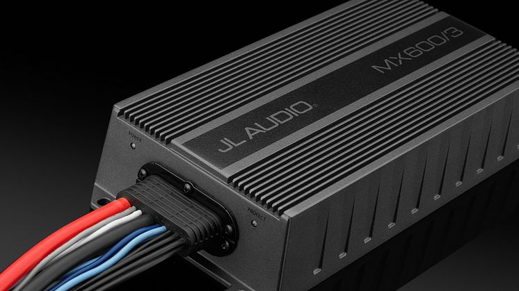 JL Audio's new compact, 3-Channel, weatherproof marine amplifier - the MX600/3