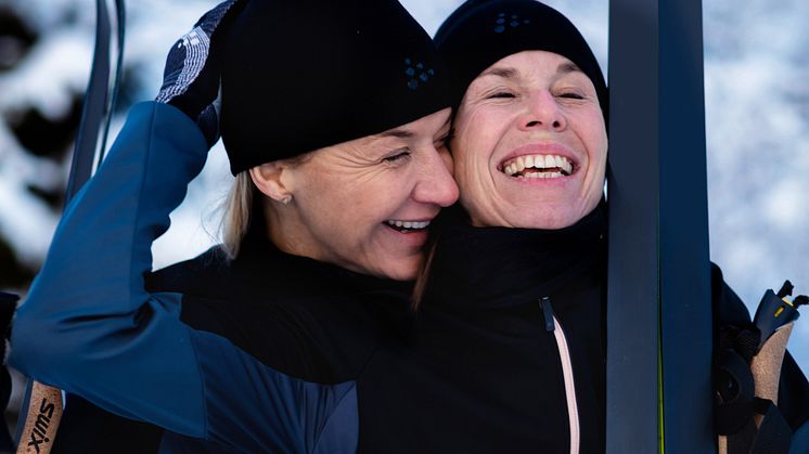 Kristin Kaspersen och Magdalena Forsberg ska åka Vasaloppet 2020 Foto Sofia Kallner
