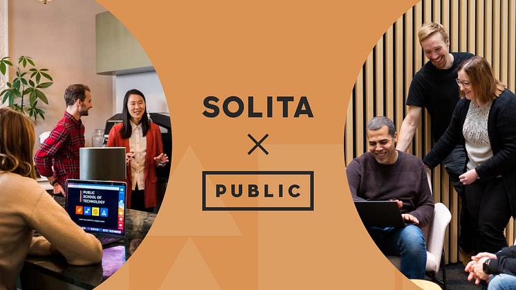 Mit PUBLIC dehnt Solita seine Reichweite nach UK aus und beschäftigt nun mehr als 2.200 Fachleute für strategische Beratung und Business Design, Softwareentwicklung, Daten, KI und Analytik, Managed Cloud Services und Integration. Quelle: Solita 