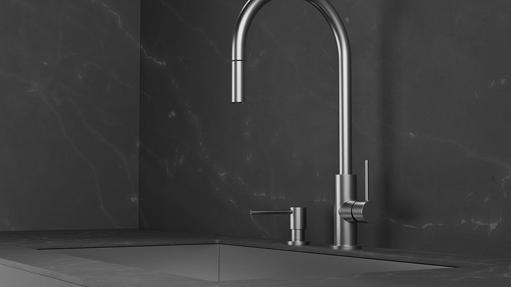 Primy Köksblandare Steel Accent 30100 & Primy Tvålpump Steel Clean Dispenser 35000 -2