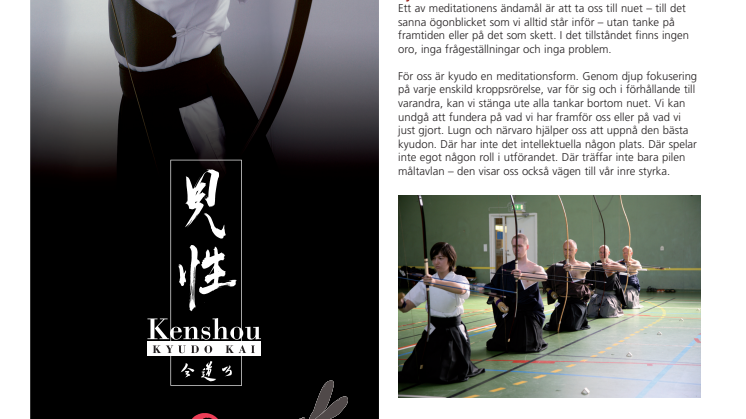 Kyudo - programblad & pressinfo