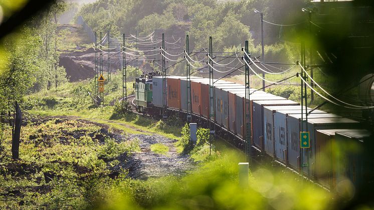 Efterfrågan på tågtransporter är ovanligt stor, bekräftar APM Terminals i Göteborg. Bildkälla: Göteborgs Hamn AB.